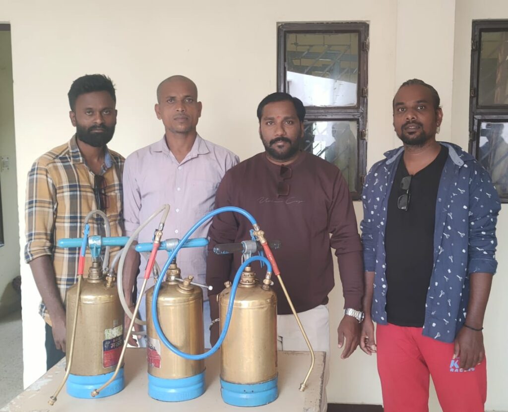 Termite control treatment at independent house in Musheerabad by Satish Pest Works